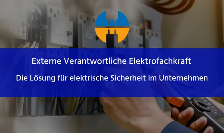 externe VEFK Loesung fuer elektrische Sicherheit im Unternehmen